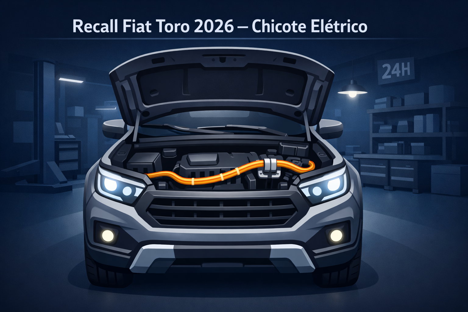 recall da Fiat Toro 2026 por risco de incêndio no chicote elétrico,